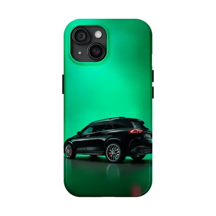 Mercedes AMG GLE Black On Green Background
